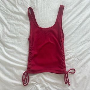 hollister side tie tank top